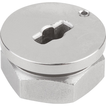 Kipp Clamping Plate For Quarter-Turn Clamp Loc, Form:A Superimposed, D=8, Steel Nickel-Plated K1062.80